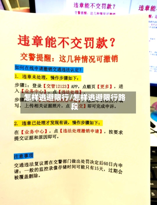 怎样逃避限行/怎样逃避限行路段