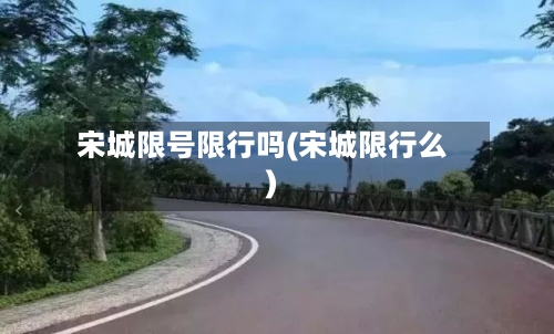 宋城限号限行吗(宋城限行么)