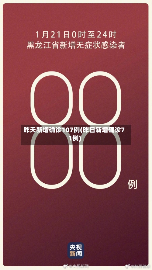 昨天新增确诊107例(昨日新增确诊71例)