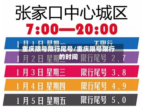 重庆限号限行尾号/重庆限号限行的时间