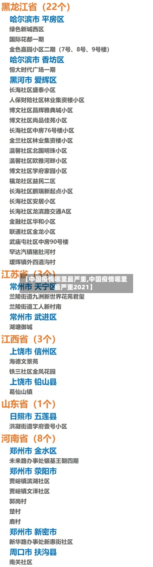 【中国疫情哪里最严重,中国疫情哪里最严重2021】