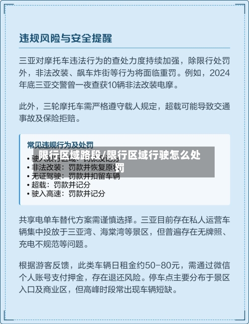 限行区域路段/限行区域行驶怎么处罚