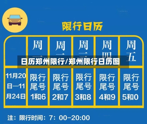 日历郑州限行/郑州限行日历图