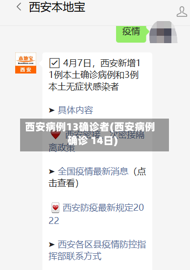 西安病例13确诊者(西安病例确诊 14日)