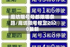 廊坊限号号都限哪条路/廊坊限号规定2020最新