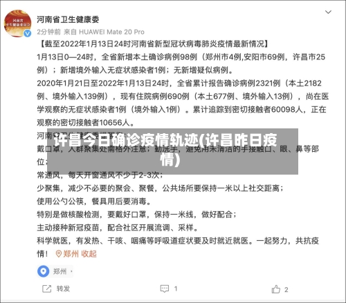许昌今日确诊疫情轨迹(许昌昨日疫情)