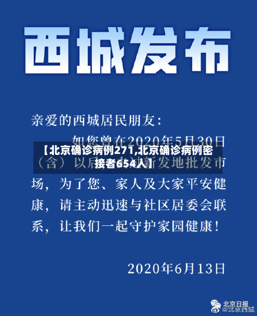 【北京确诊病例271,北京确诊病例密接者654人】