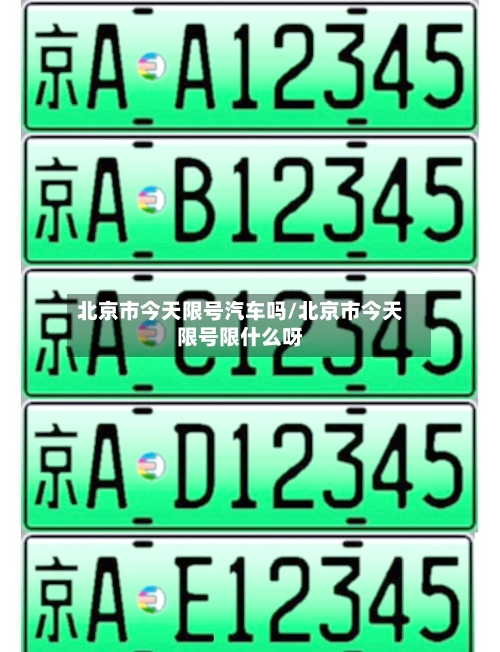 北京市今天限号汽车吗/北京市今天限号限什么呀