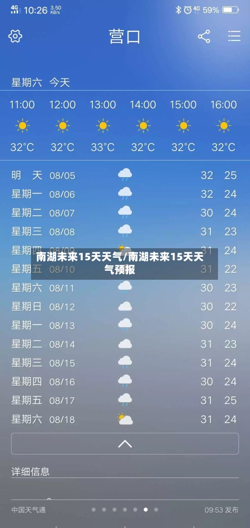 南湖未来15天天气/南湖未来15天天气预报