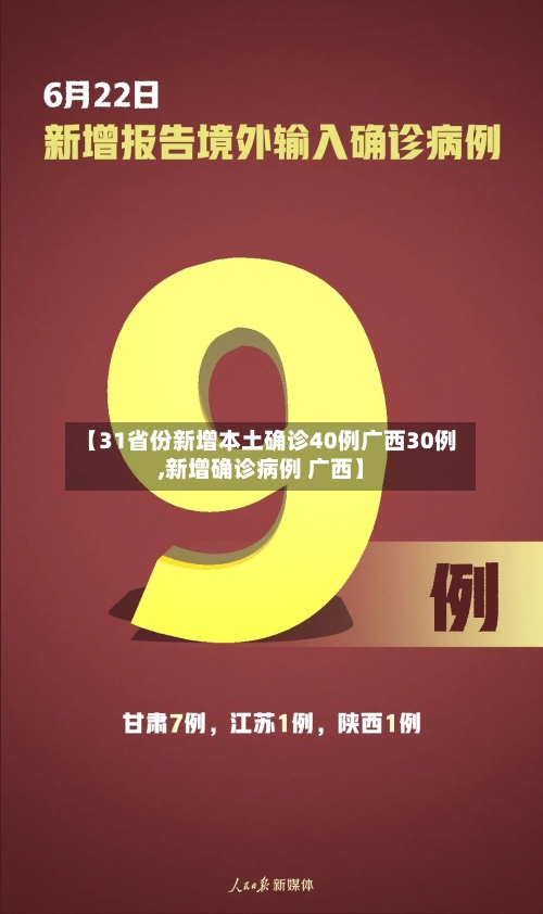 【31省份新增本土确诊40例广西30例,新增确诊病例 广西】