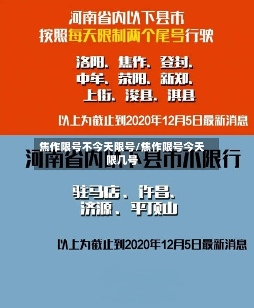 焦作限号不今天限号/焦作限号今天限几号