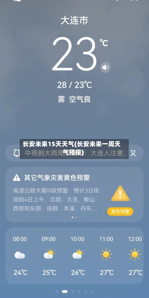 长安未来15天天气(长安未来一周天气预报)