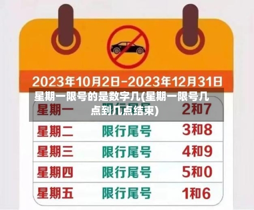 星期一限号的是数字几(星期一限号几点到几点结束)