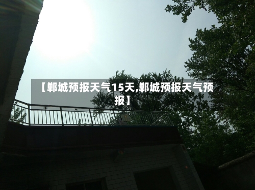 【郸城预报天气15天,郸城预报天气预报】