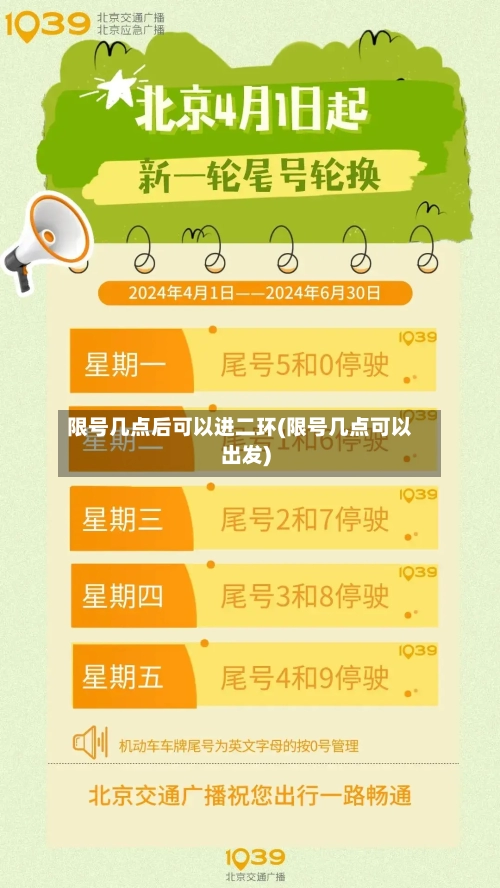 限号几点后可以进二环(限号几点可以出发)