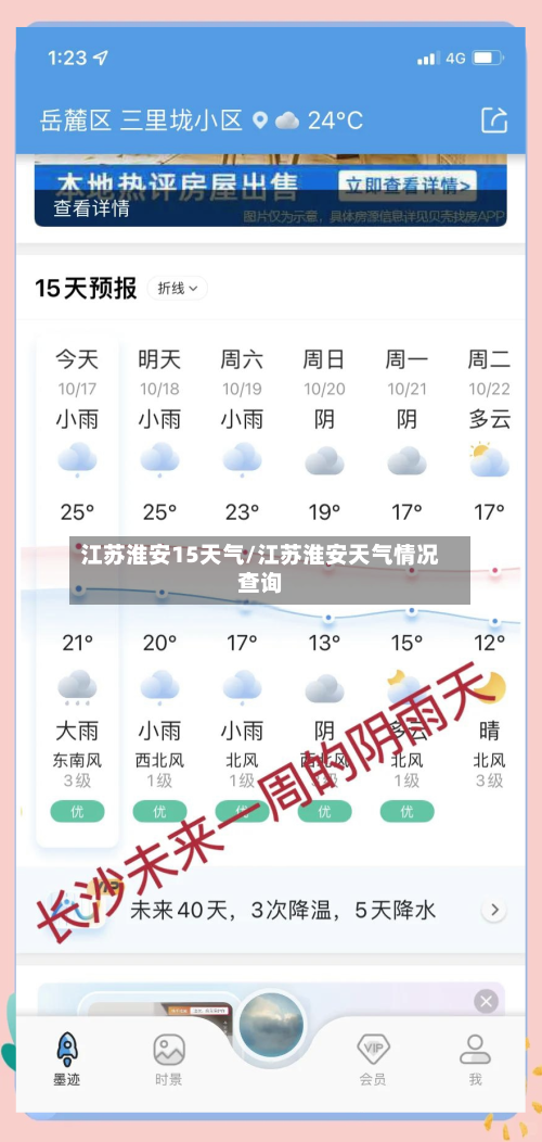 江苏淮安15天气/江苏淮安天气情况查询