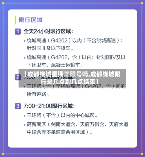 【成都绕城星期三限号吗,成都绕城限行是几点到几点结束】