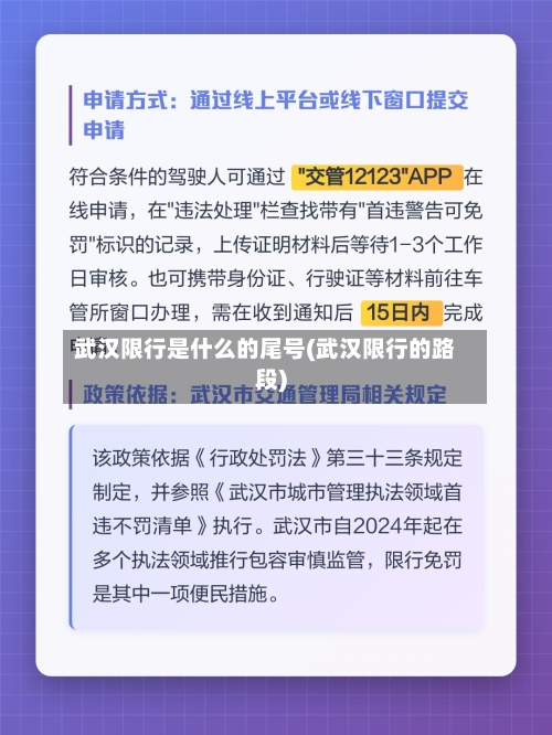 武汉限行是什么的尾号(武汉限行的路段)