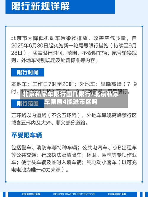 北京私家车限行国几限行/北京私家车限国4能进市区吗