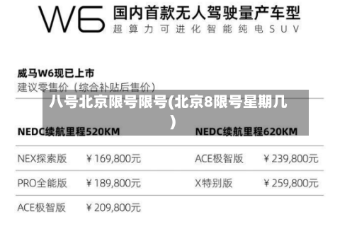 八号北京限号限号(北京8限号星期几)