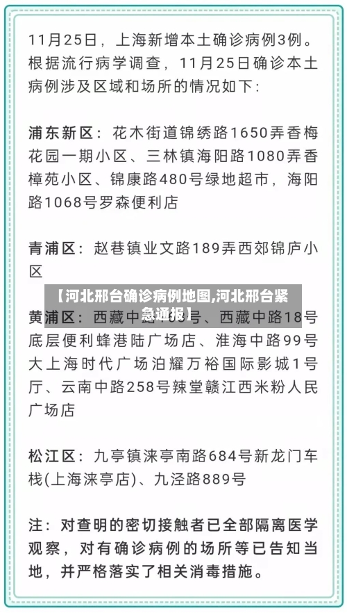 【河北邢台确诊病例地图,河北邢台紧急通报】