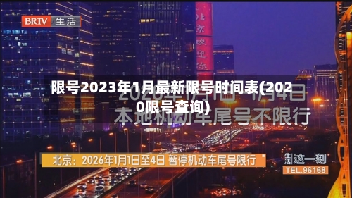 限号2023年1月最新限号时间表(2020限号查询)