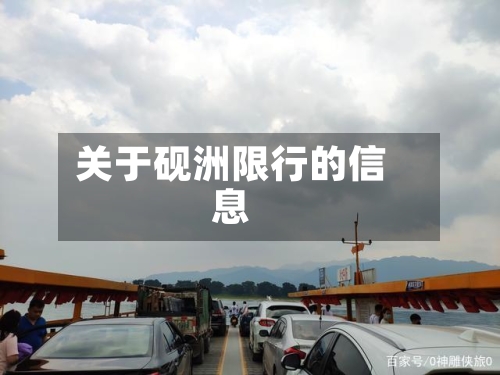 关于砚洲限行的信息