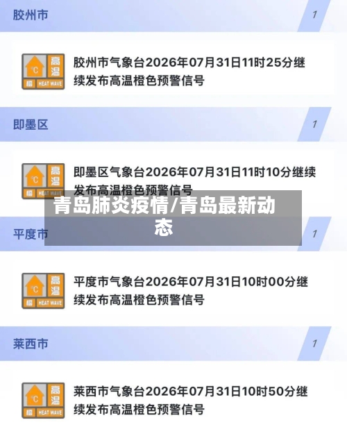 青岛肺炎疫情/青岛最新动态