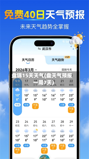 盘铞15天天气(盘天气预报一周7天)