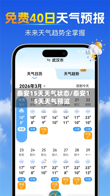 泰安15天天气状态/泰安15天天气预览