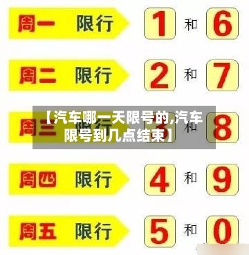 【汽车哪一天限号的,汽车限号到几点结束】