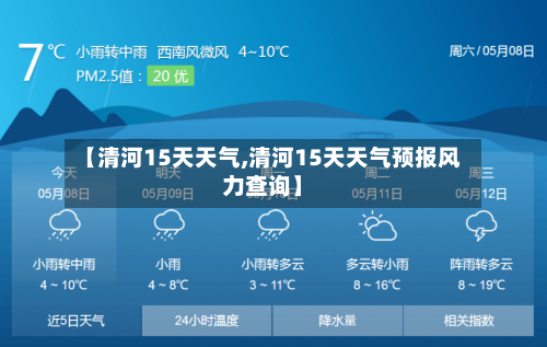 【清河15天天气,清河15天天气预报风力查询】