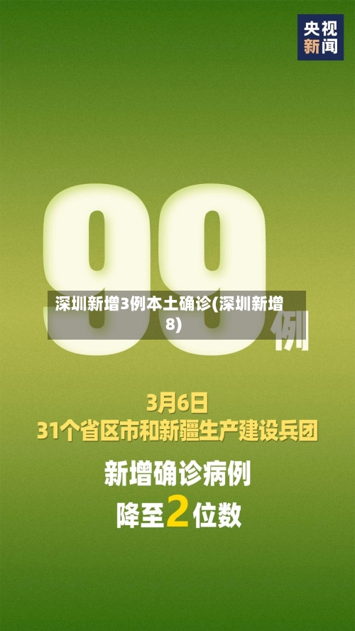 深圳新增3例本土确诊(深圳新增8)