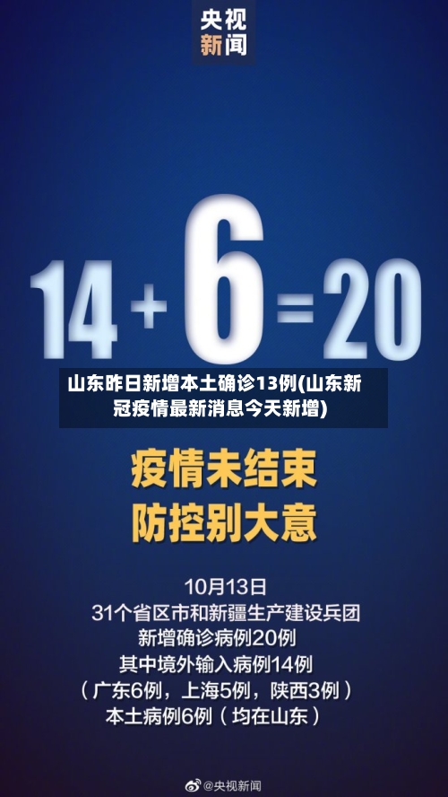 山东昨日新增本土确诊13例(山东新冠疫情最新消息今天新增)