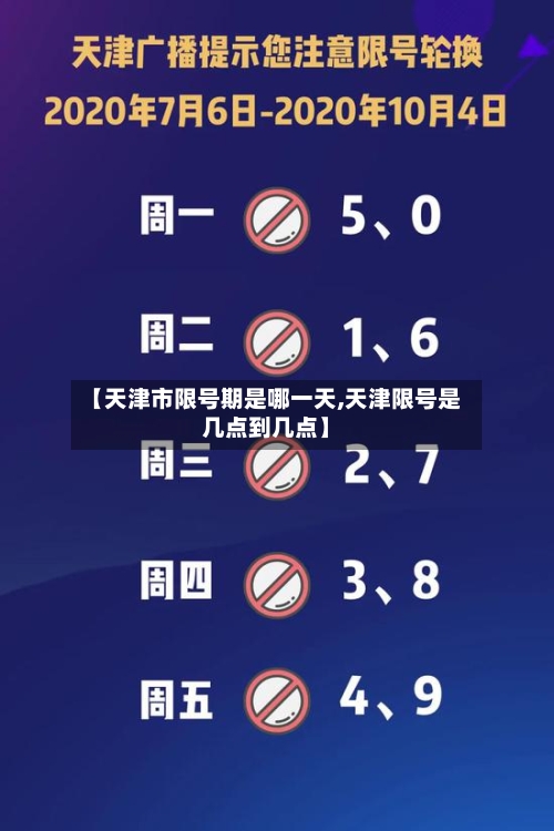 【天津市限号期是哪一天,天津限号是几点到几点】