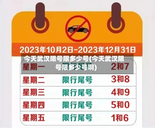 今天武汉限号限多少号(今天武汉限号限多少号啊)