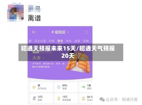 昭通天预报未来15天/昭通天气预报20天
