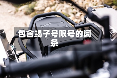 包含蝎子号限号的词条