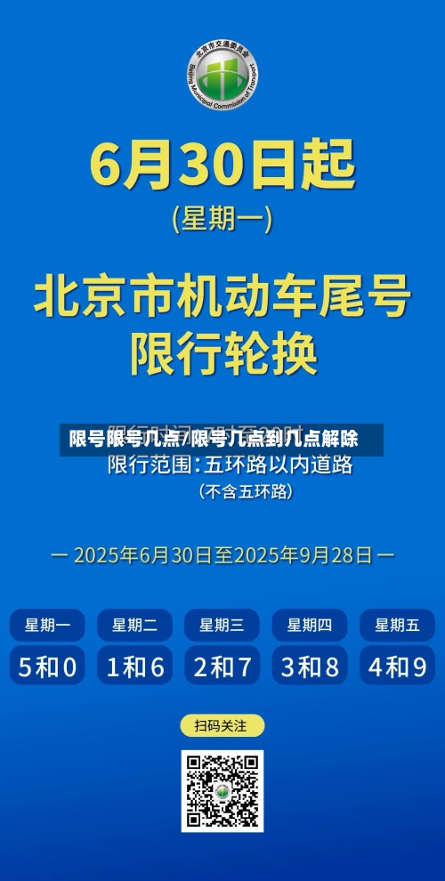 限号限号几点/限号几点到几点解除