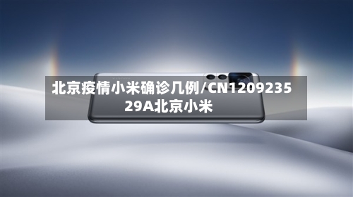 北京疫情小米确诊几例/CN120923529A北京小米