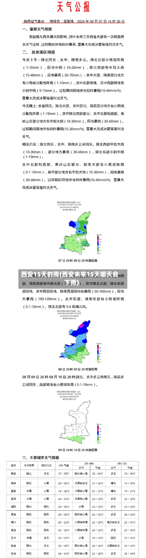 西安15天的雨(西安未来15天哪天会下雨)