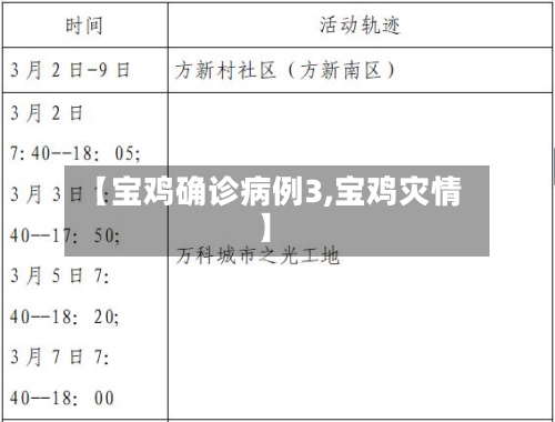【宝鸡确诊病例3,宝鸡灾情】