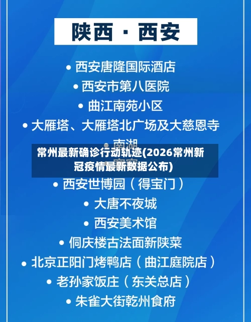常州最新确诊行动轨迹(2026常州新冠疫情最新数据公布)