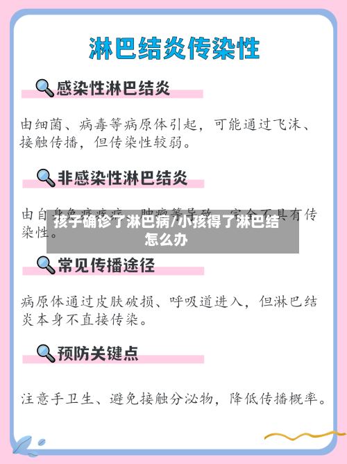 孩子确诊了淋巴病/小孩得了淋巴结怎么办