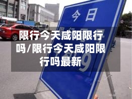 限行今天咸阳限行吗/限行今天咸阳限行吗最新
