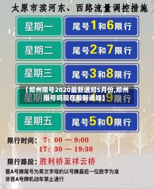 【郑州限号2020最新通知5月份,郑州限号吗现在最新通知】