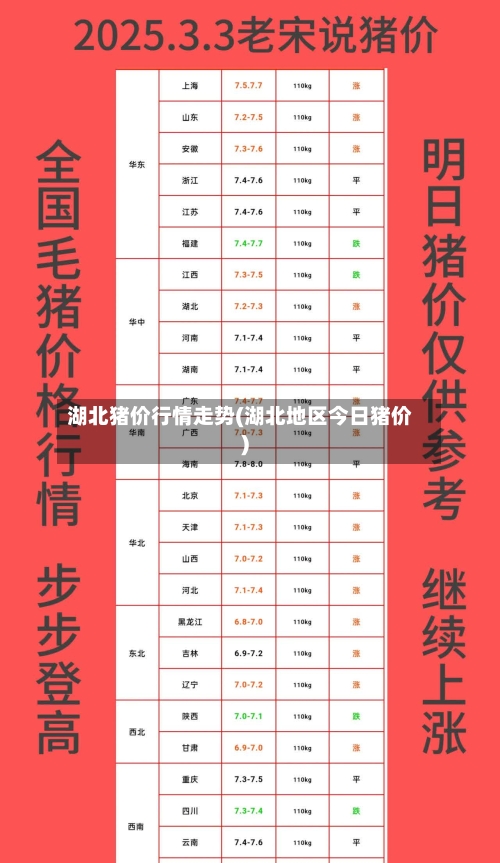 湖北猪价行情走势(湖北地区今日猪价)