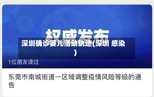 深圳确诊婴儿活动轨迹(深圳 感染)