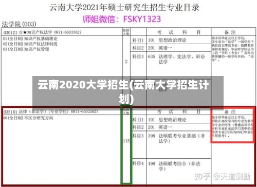 云南2020大学招生(云南大学招生计划)