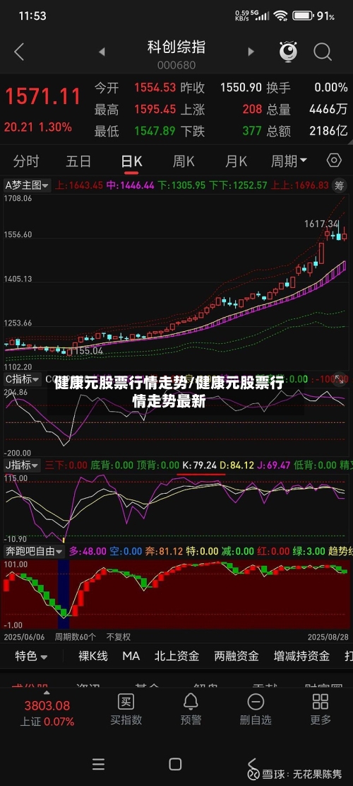 健康元股票行情走势/健康元股票行情走势最新